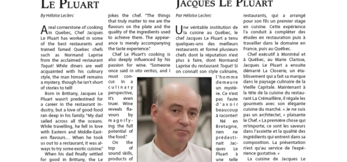 À la rencontre de Chef Jacques Le Pluart