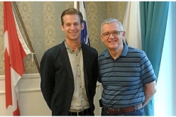 Colin Standish Campaigning for Liberal Nomination in Compton-Stanstead