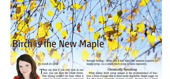 Food Column: Birch is the New Maple