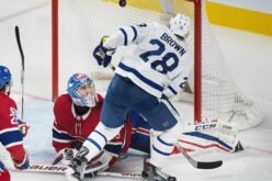 Matthews scores two, Andersen second straight shutout, as Leafs top Habs 6-0