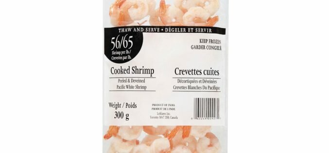 Recall warning: pre-packaged cooked shrimp